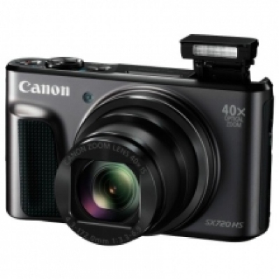 佳能（Canon）PowerShot SX720 HS（黑）数码相机+SD卡64G+清洁套装 备用电池 包